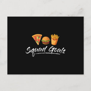 Postal Comida rápida hamburguesa Queso Alimento Gracioso 