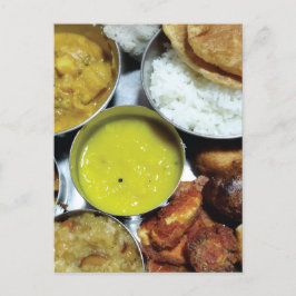 Postal Comida vegetariana india