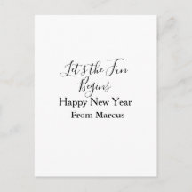 comienza la diversión feliz año nuevo nombre año s