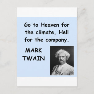 Postal comillas Mark Twain