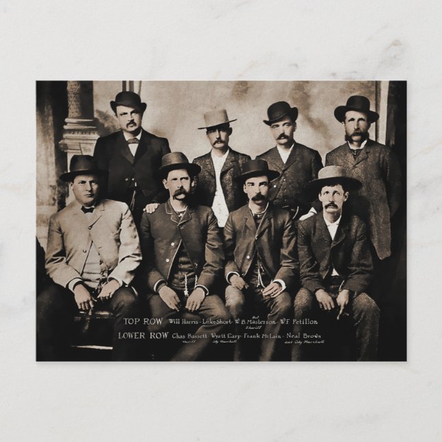 Postal Comisión de Paz de Dodge City 1883 (Anverso)