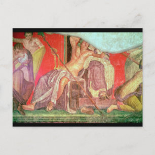 Postal Comitiva Dionysian con Dionysus