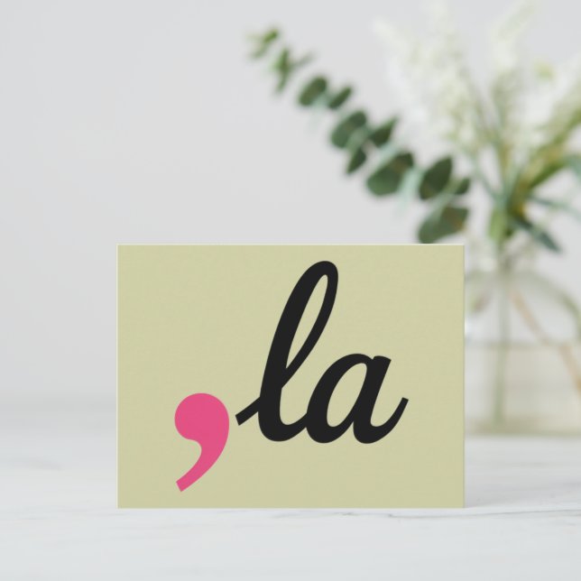 Postal Comma La Kamala Harris Proyecto de Parada 2024 (Anverso de pie)