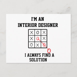 Postal Como Diseñador De Interiores Siempre Encuentro Una