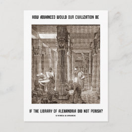 Postal Cómo es la civilización avanzada si la Biblioteca 
