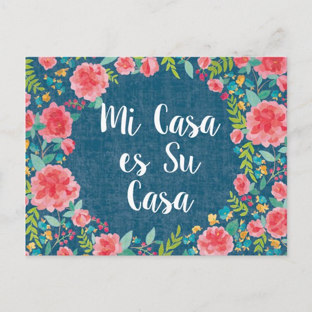 Postal Como Frida VIII | Mi Casa es su Casa (Anverso)