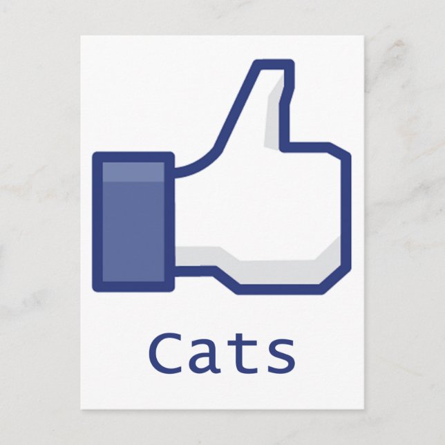 Postal Como gatos (Anverso)