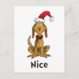 Postal Cómo Grinch Stole Navidades   Max es Niza