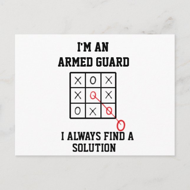 Postal Como guardia armado, siempre encuentro una solució (Anverso)