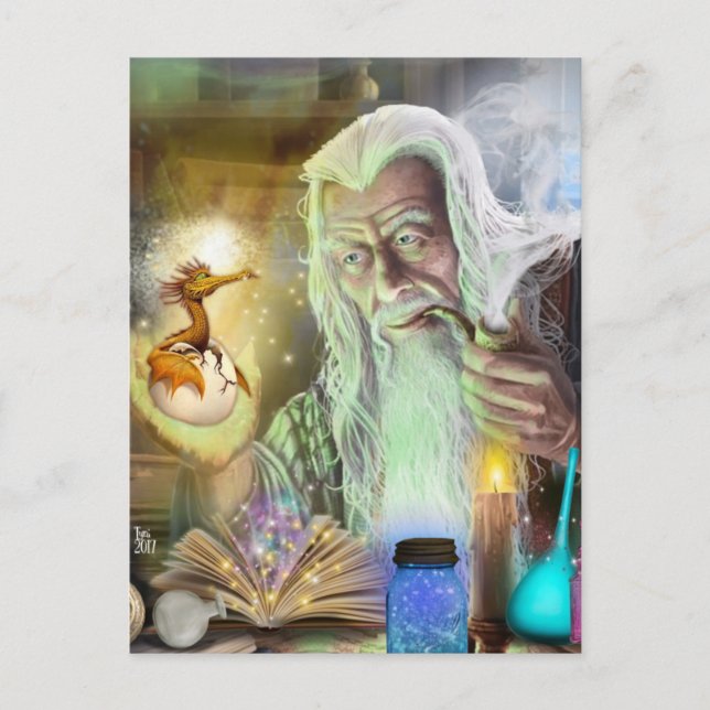 Postal Cómo Hacer Un Dragón (Anverso)