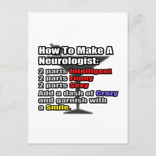 Postal Cómo hacer un neurólogo (Anverso)