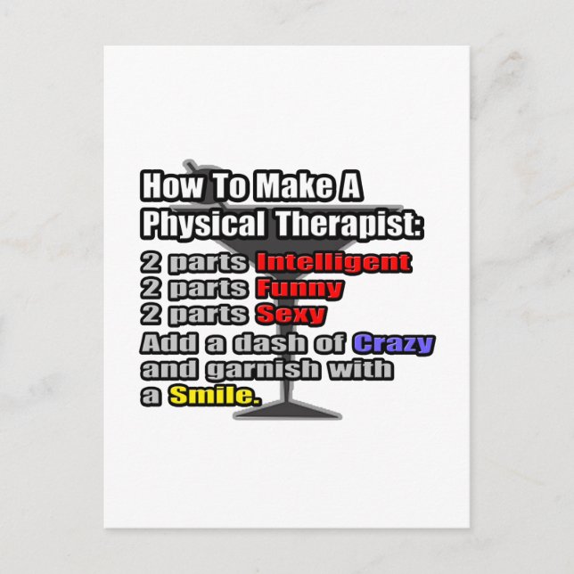 Postal Cómo hacer un terapeuta físico (Anverso)