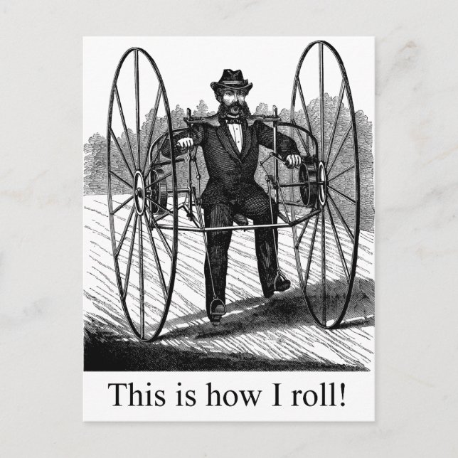 Postal Cómo hago rodar (Anverso)