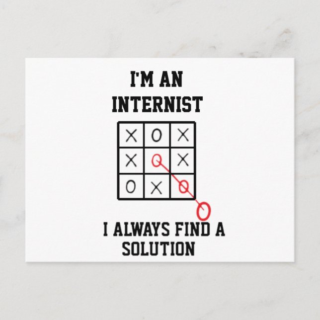 Postal Como Internista Siempre Encuentro Una Solución  Ta (Anverso)