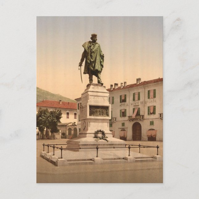 Postal Como, monumento a Garibaldi (Anverso)
