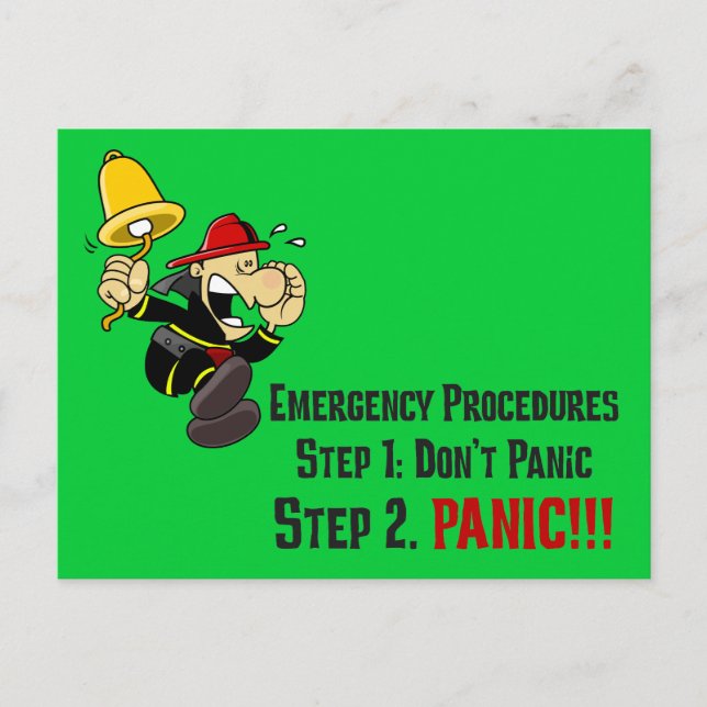 Postal Cómo responden los bomberos a su emergencia (Anverso)