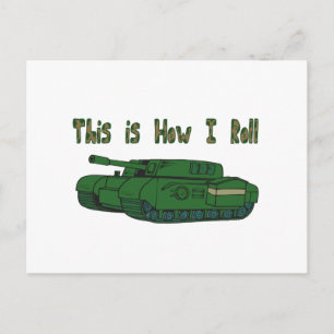 Postal Cómo Rueda (Tanque Militar)