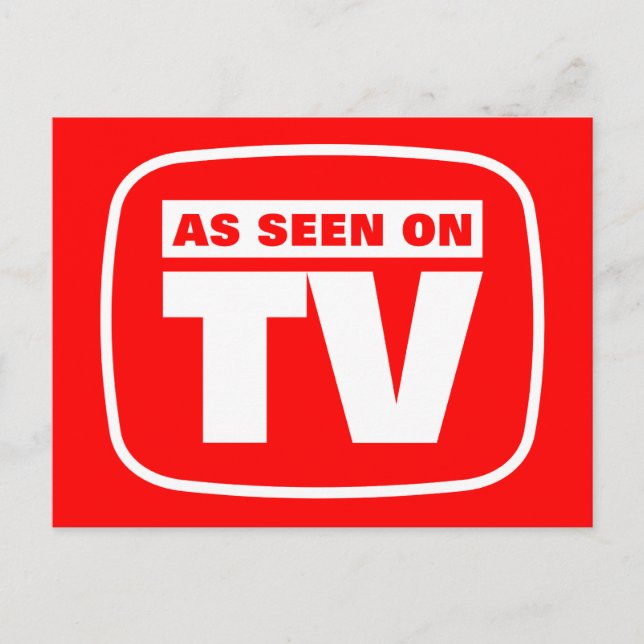 Postal Como se ve en la televisión (Anverso)
