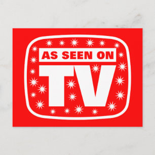 Postal Como se ve en televisión - CH 2 con estrellas de n