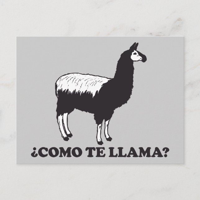 Postal Como te llamas (Anverso)