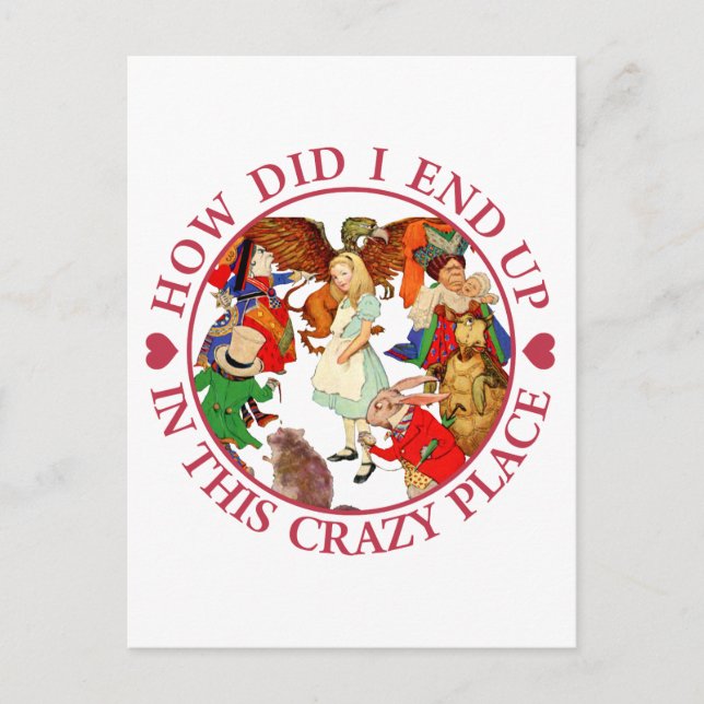 POSTAL CÓMO TERMINÉ EN ESTE LUGAR LOCO (Anverso)