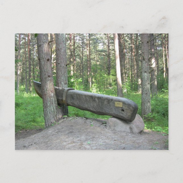 Postal Como un cuchillo a través de la mantequilla. (Anverso)