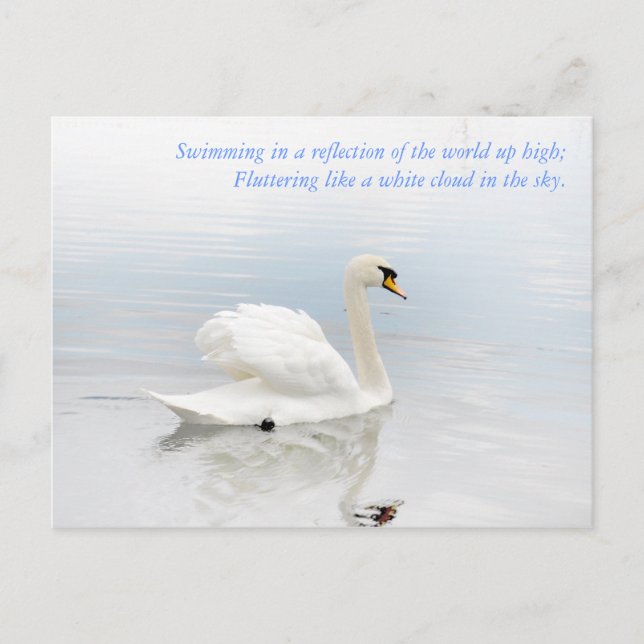 Postal Como una nube blanca (Anverso)