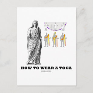 Postal Cómo Usar Un Toga (Instrucciones De Ropa)