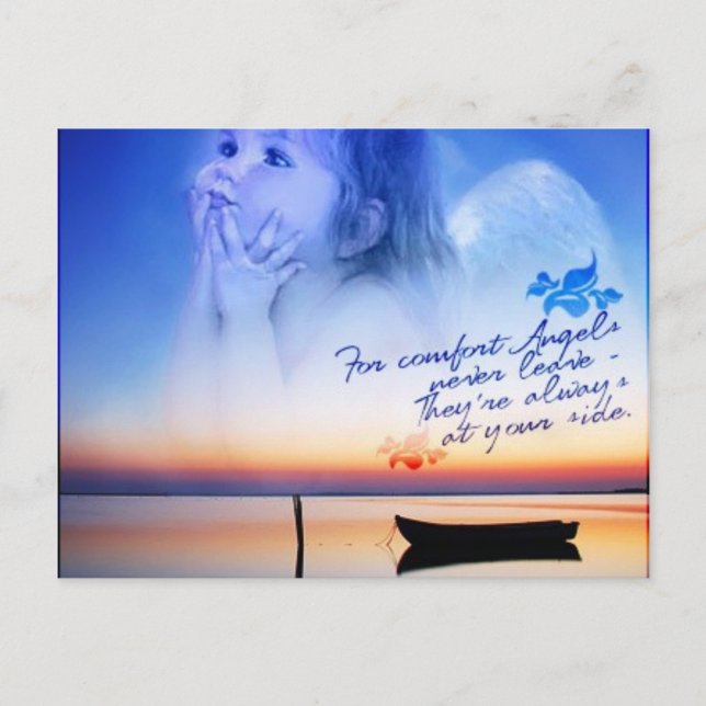 Postal comodidad de los ángeles (Anverso)