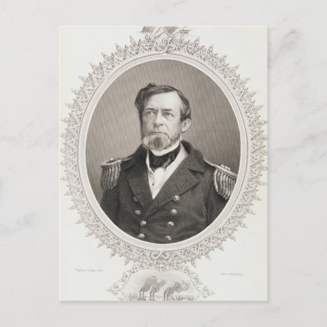 Postal Comodoro Andrew Hull Foote (Anverso)