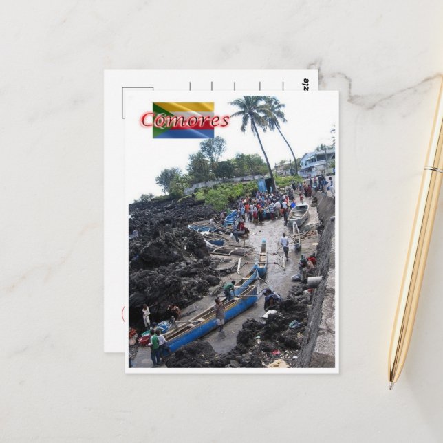 Postal Comoros - Panorama - (Anverso/Reverso In Situ)