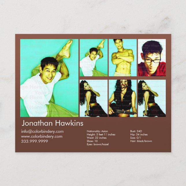 Postal Comp. de disparo de cabeza marrón de 2 caras y mod (Anverso)