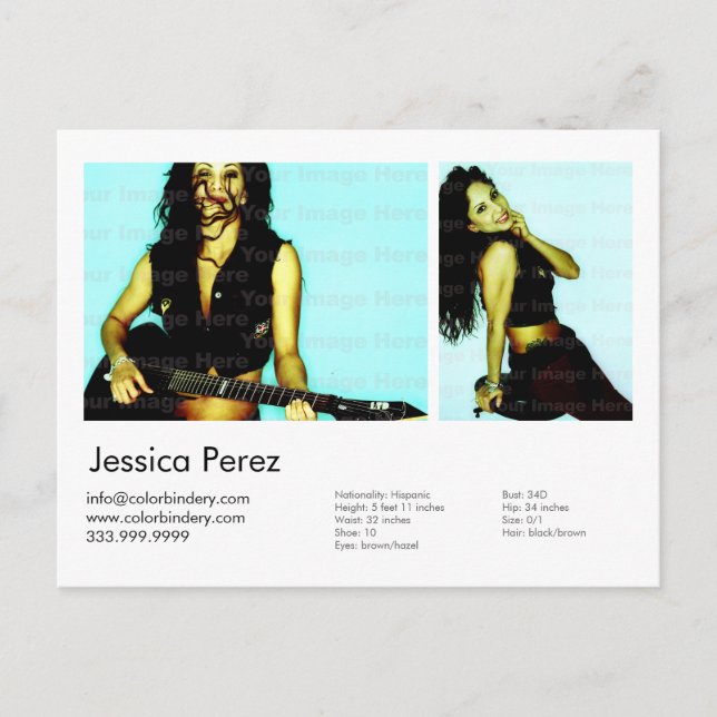 Postal Comp. de disparo en la cabeza de 2 caras y modelo  (Anverso)