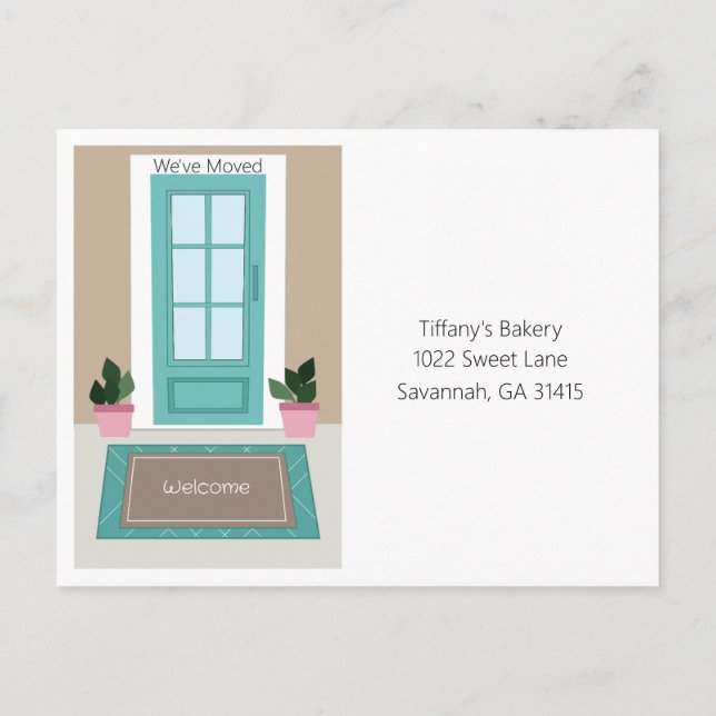 Postal Compañía Añadir opción de logotipo Nueva Invitació (Reverso)