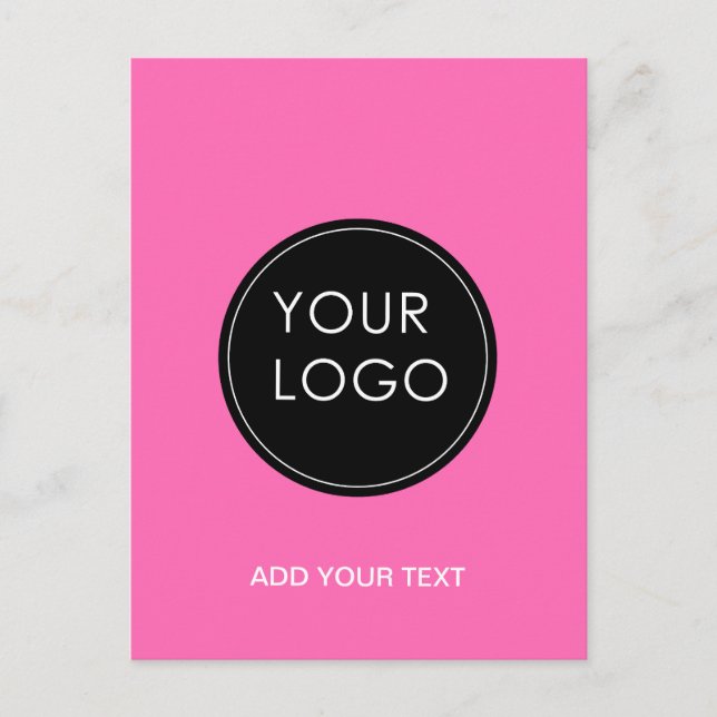Postal Compañía comercial con logotipos de Personalizado  (Anverso)