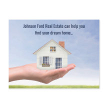 Compañía de bienes raíces Casa en mano Foto Market