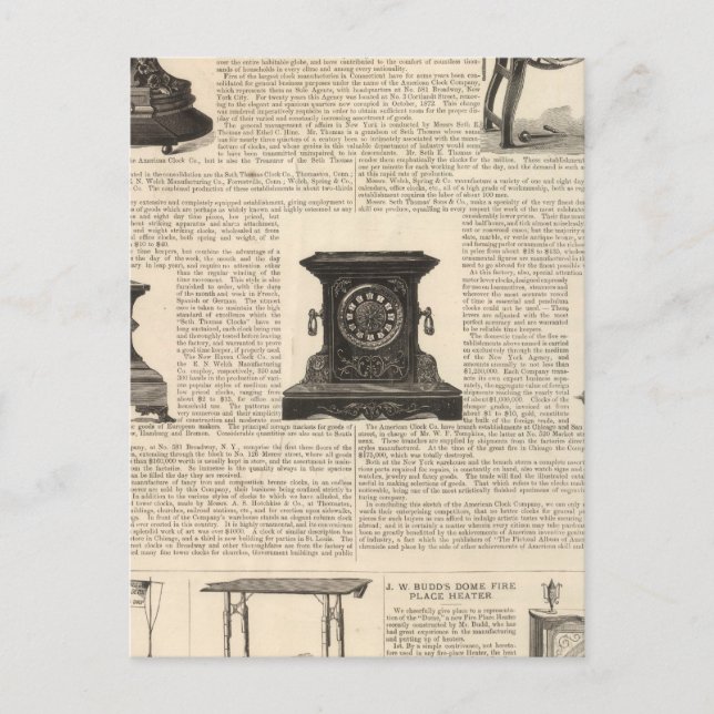 Postal Compañía de Relojes Americana (Anverso)