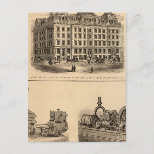 Postal Compañía de seguros de vida continental (Anverso)