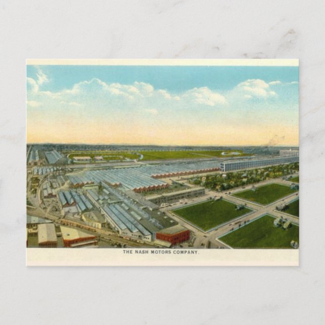 Postal Compañía Nash Motor Kenosha Wisconsin (Anverso)