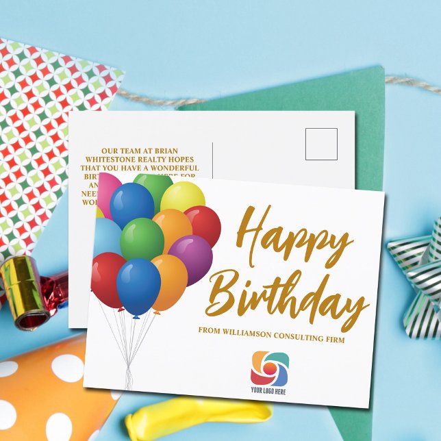 Postal Compañía Personalizado de Moda de los globos de cu (Subido por el creador)