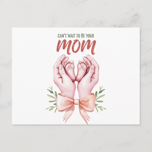 Postal Comparte tu alegre noticia de la manera más dulce  (Anverso)