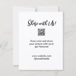 Postal Comparte tu análisis de imagen código QR añadir co