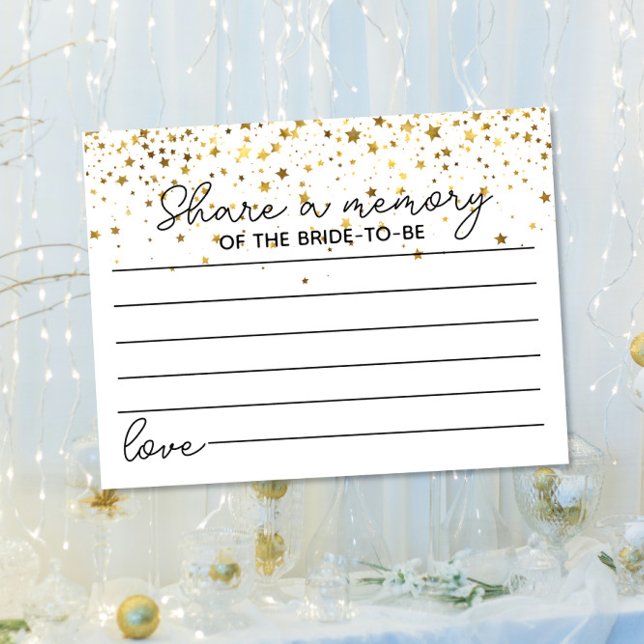 Postal compartir un juego de memoria ducha de novia (Subido por el creador)