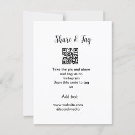 Postal Compartir y etiquetar en el análisis de Instagram 