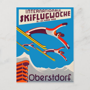 Postal Competencia internacional de esquí en Oberstdorf