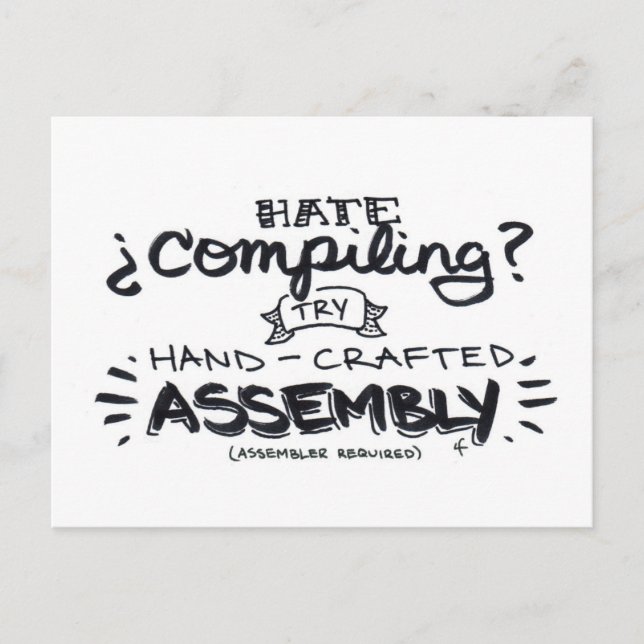 Postal ¿compilación de odio? (Anverso)