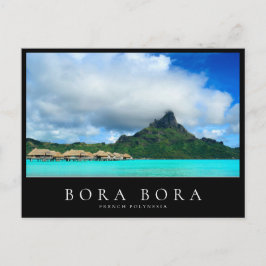 Postal Complejo acuático y isla de Bora Bora, Polinesia