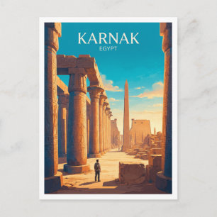 Postal Complejo del Templo de Karnak Luxor Egipto