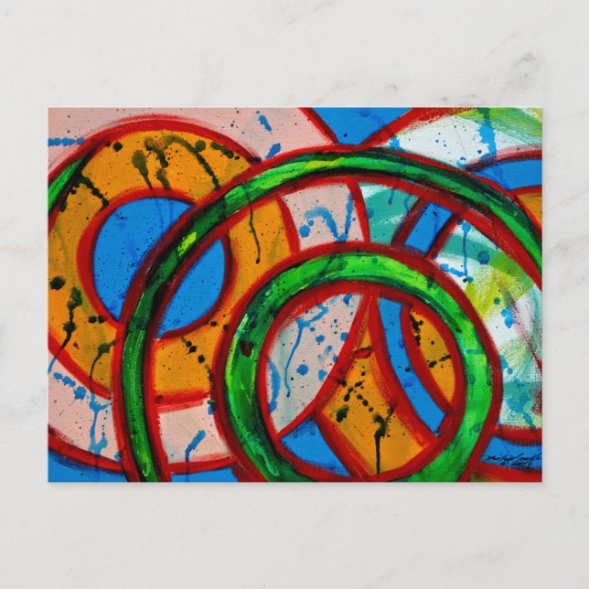 Postal Composición #20 de Michael Moffa (Anverso)