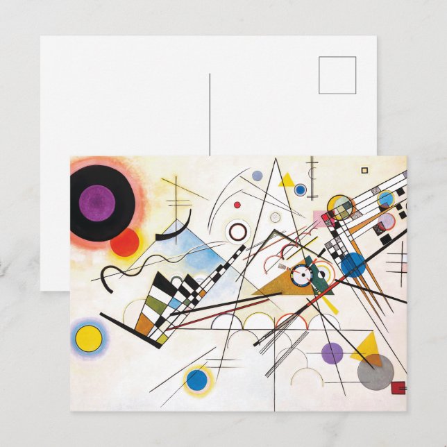 Postal Composición 8 | Kandinsky | (Anverso / Reverso)